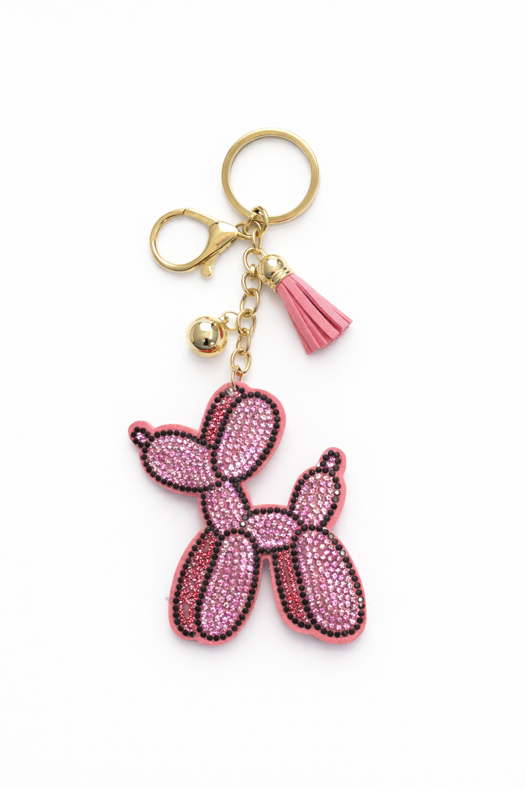 Pink Poodle Keychain