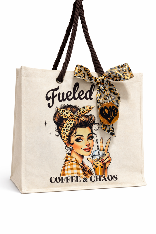 Coffee & Chaos Tote Bag